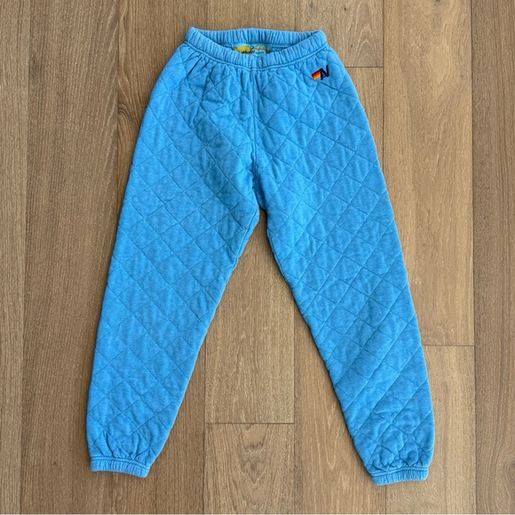 Aviator Nation Quilted Blue Jogger Pants - Picture 5 of 8